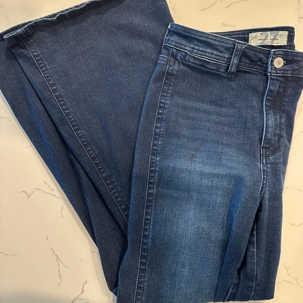 We The Free Blue Flare Jeans